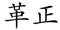 革正的解释