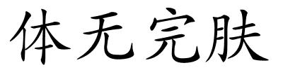 体无完肤的解释