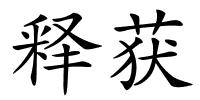 释获的解释