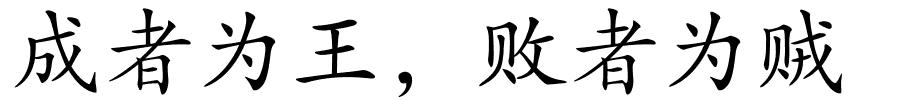 成者为王，败者为贼的解释