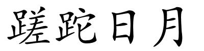 蹉跎日月的解释