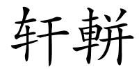 轩軿的解释