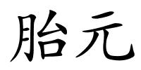 胎元的解释