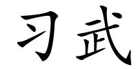 习武的解释