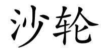 沙轮的解释