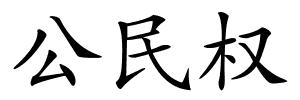 公民权的解释