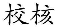 校核的解释