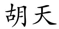 胡天的解释