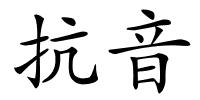 抗音的解释