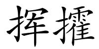 挥攉的解释