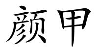 颜甲的解释