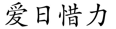 爱日惜力的解释