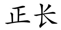 正长的解释