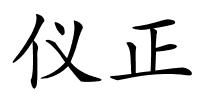 仪正的解释