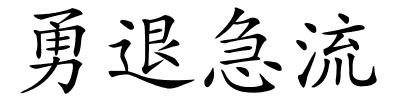 勇退急流的解释