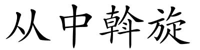 从中斡旋的解释