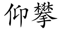 仰攀的解释