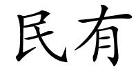 民有的解释