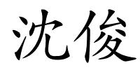 沈俊的解释