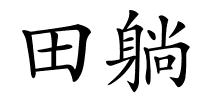 田躺的解释