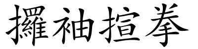 攞袖揎拳的解释