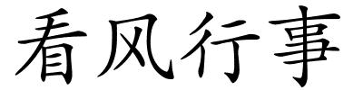 看风行事的解释