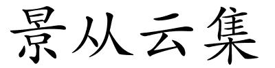 景从云集的解释