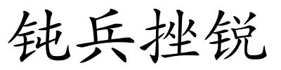 钝兵挫锐的解释