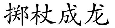 掷杖成龙的解释