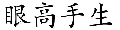 眼高手生的解释