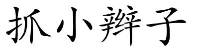 抓小辫子的解释