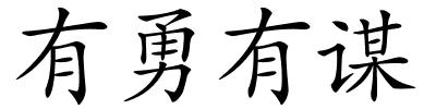 有勇有谋的解释