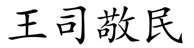 王司敬民的解释