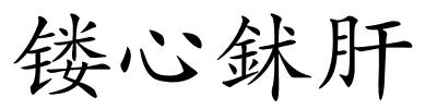 镂心鉥肝的解释