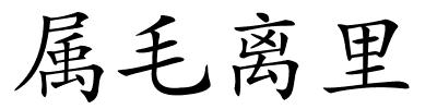 属毛离里的解释