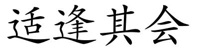 适逢其会的解释