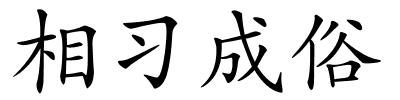 相习成俗的解释