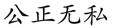 公正无私的解释