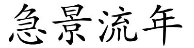 急景流年的解释