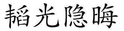 韬光隐晦的解释