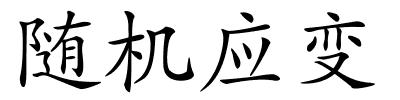 随机应变的解释