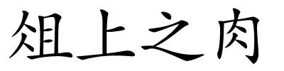 俎上之肉的解释