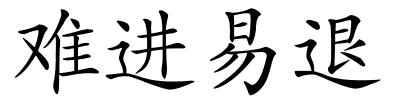 难进易退的解释