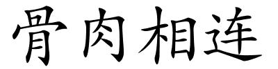 骨肉相连的解释