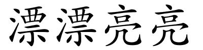 漂漂亮亮的解释