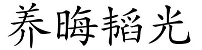 养晦韬光的解释